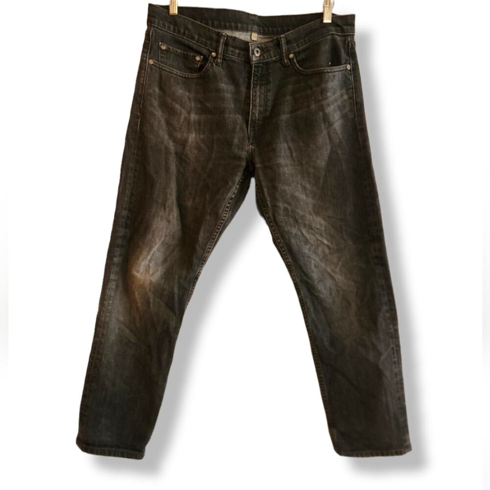 Banana Republic Men's Black Dark Rinse Jeans, Size 35/30
